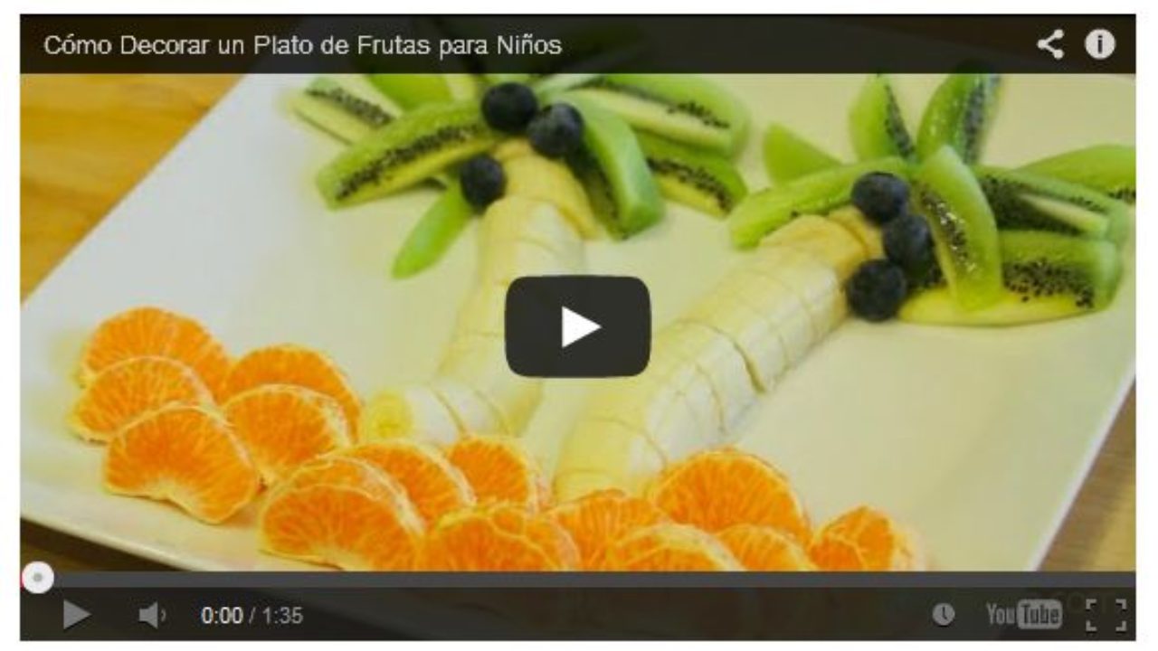 Decorar un plato de fruta para los niños | Recetas para hacer con niños