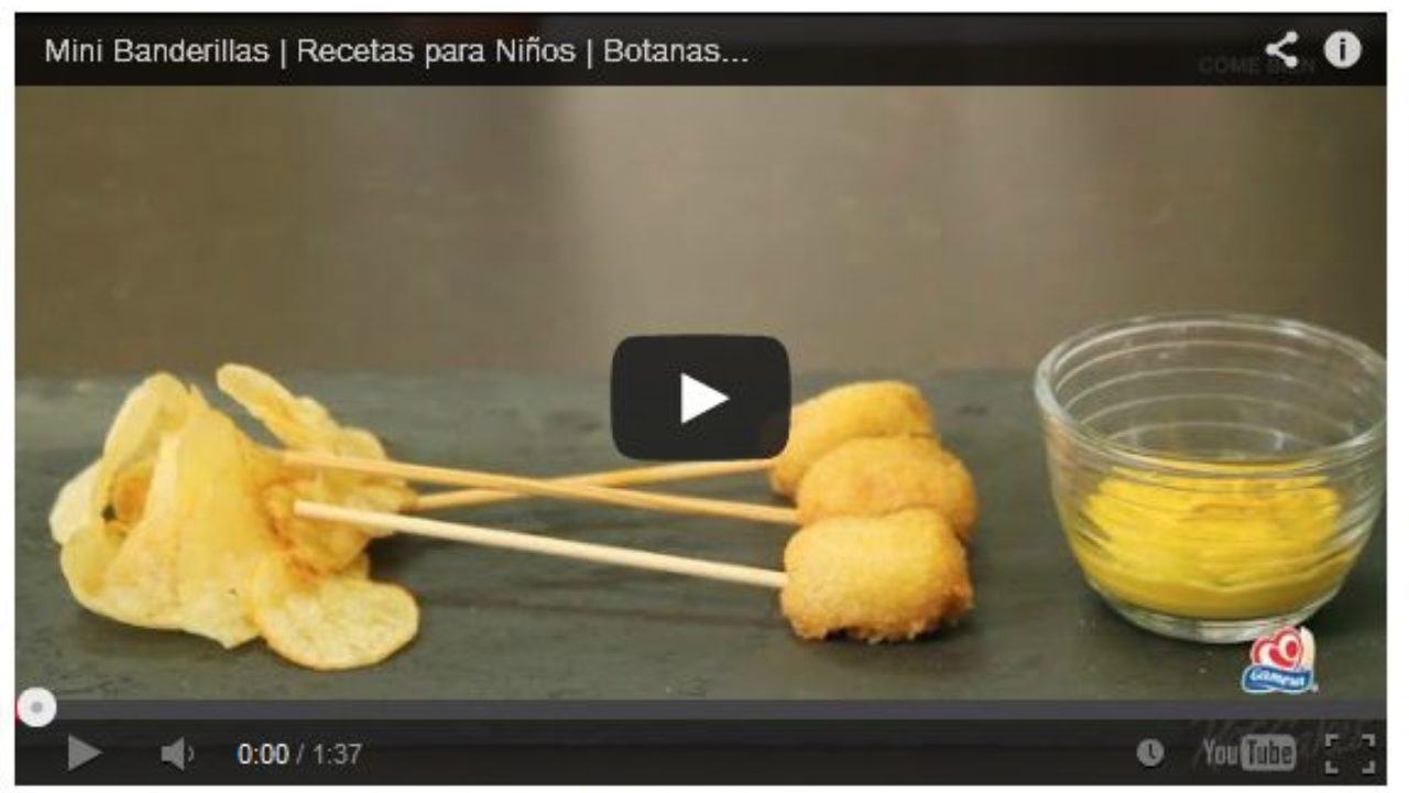 Mini banderillas de salchichas | Recetas para niños | Recetas fáciles  infantiles